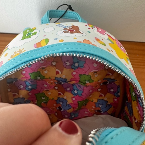 Loungefly 40th Anniversary Care Bears Rainbow Mini Backpack New One Size - Picture 8 of 12